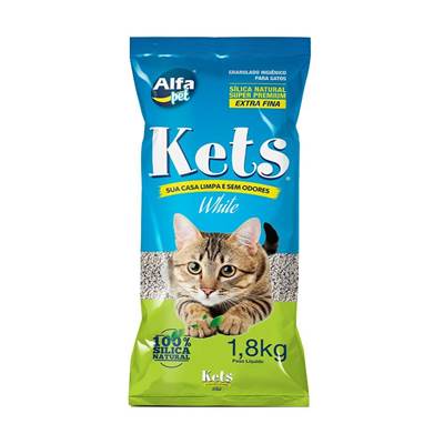 Areia Sanitária Kets White Sensitive 1,8kg