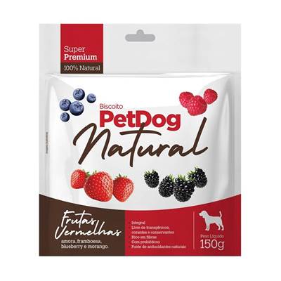 Biscoito Petdog para Cães Frutas Vermelhas 400g