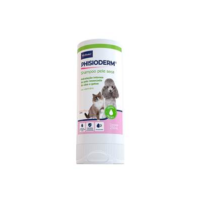 Shampoo Hidratante Virbac Phisioderm Pele Seca para Cães e Gatos 500ml