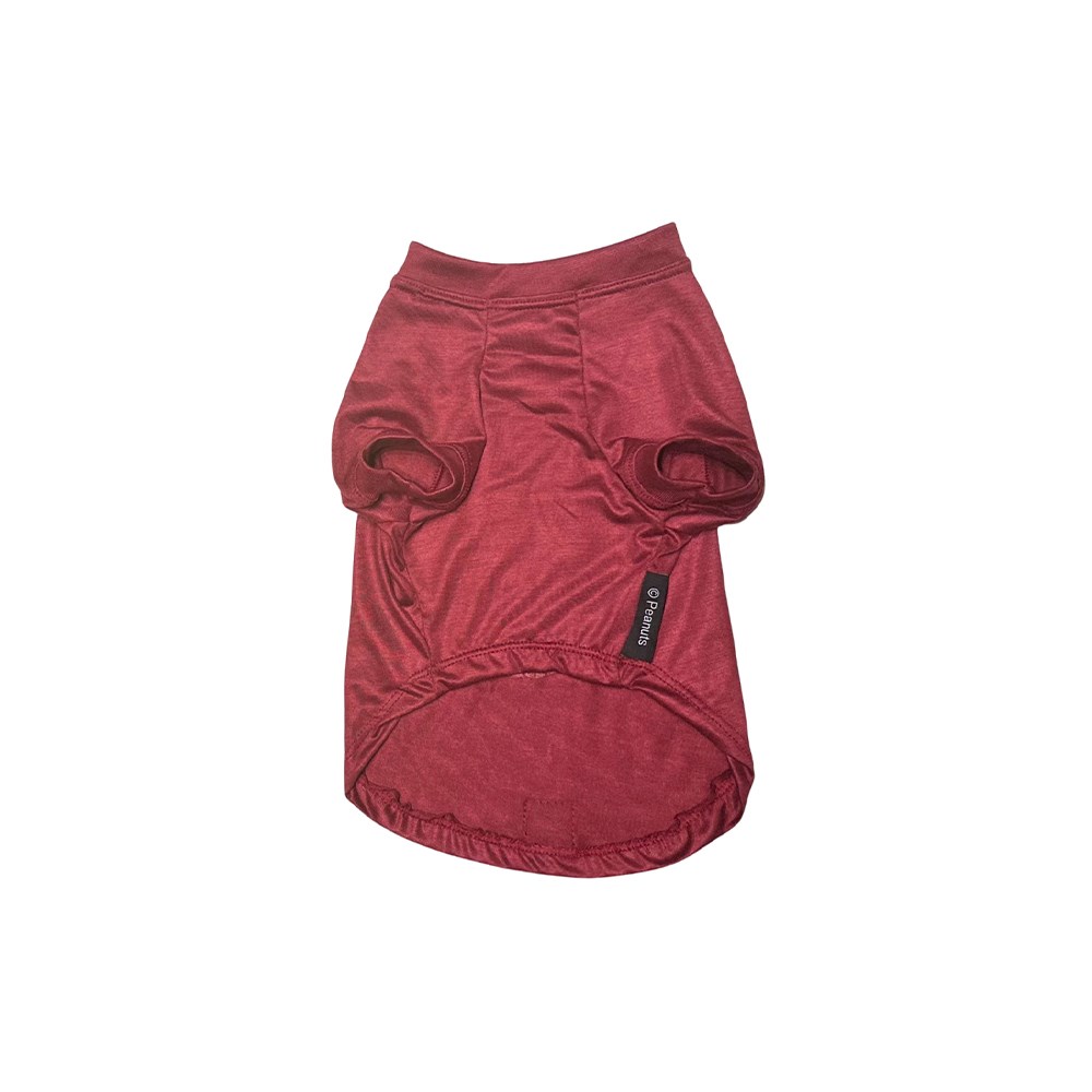 Camiseta Zooz Pets Snoopy Acadêmico Vinho para Cães