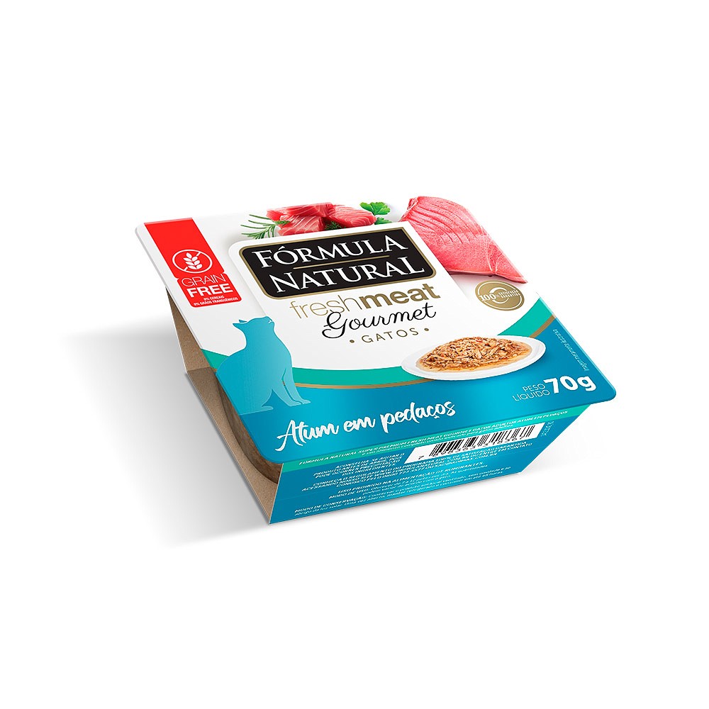 Ração Úmida Fórmula Natural Fresh Meat Gourmet para Gatos sabor Atum