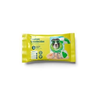 Toalha Umidecida Pratipet Proteção Solar para Cães 