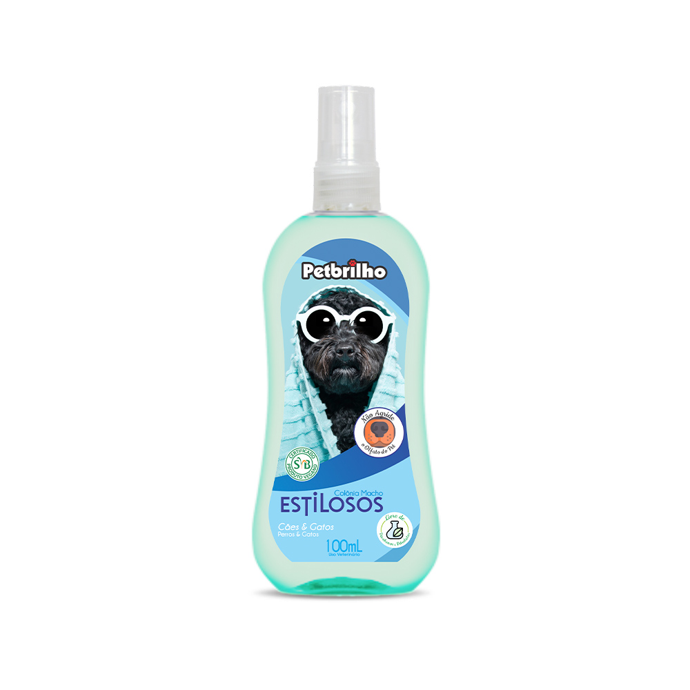 Perfume Petbrilho Vegano para Cães Machos