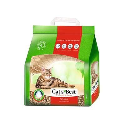 Areia Sanitária Biodegradável Cat's Best Original 2,1kg