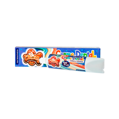 Creme Dental Cat Dog para Cães e Gatos Unidade sabor Tutti-Frutti 90g