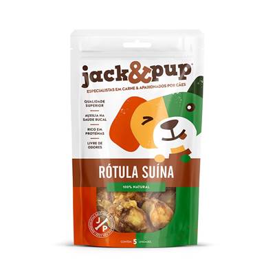 Osso Jack&Pup Rótula Suína para Cães de Porte Mini e Pequeno U