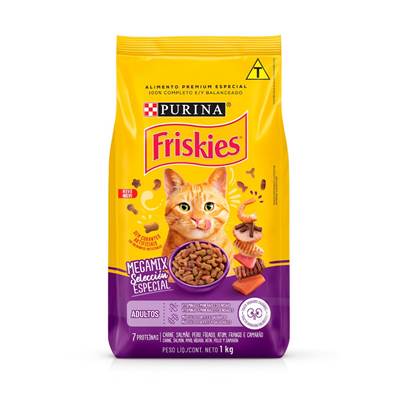 Ração Friskies Megamix para Gatos Adultos 3kg