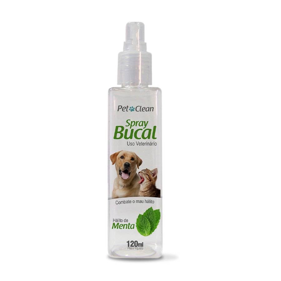 Spray Bucal Pet Clean Menta para Cães e Gatos