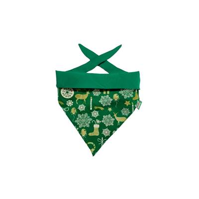 Bandana ModernPet Natal Dupla Face Verde U