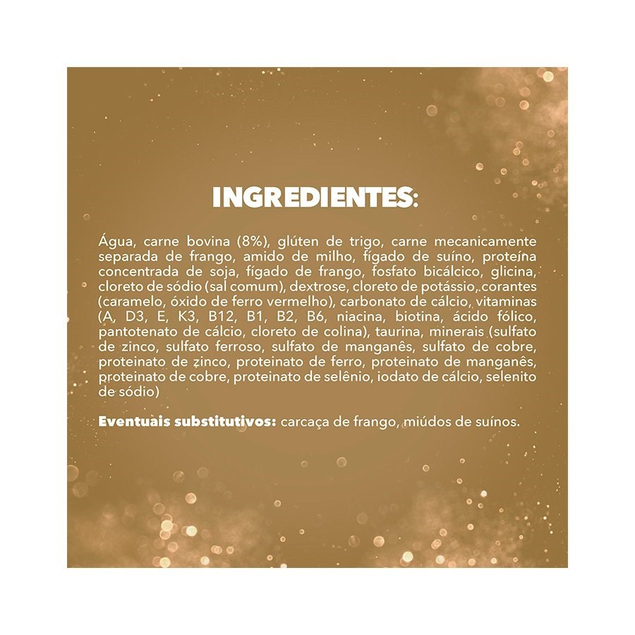 Ração Fancy Feast Sachê para Gatos Adultos sabor Demi Glace Carne 