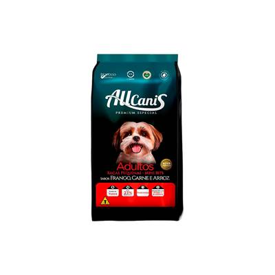 Ração Allcanis para Cães Adultos de Raças Pequenas de Frango e Carne