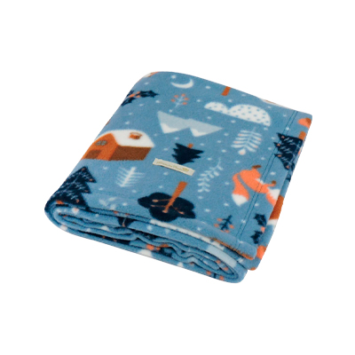 Cobertor Bonito pra Cachorro Soft Floresta Azul para Cães U
