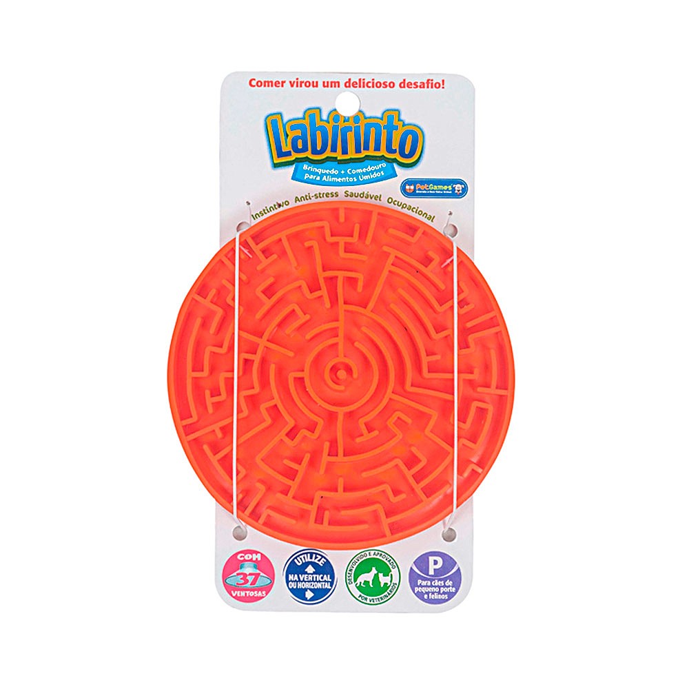 Brinquedo Pet Games Labirinto Laranja para Cães e Gatos