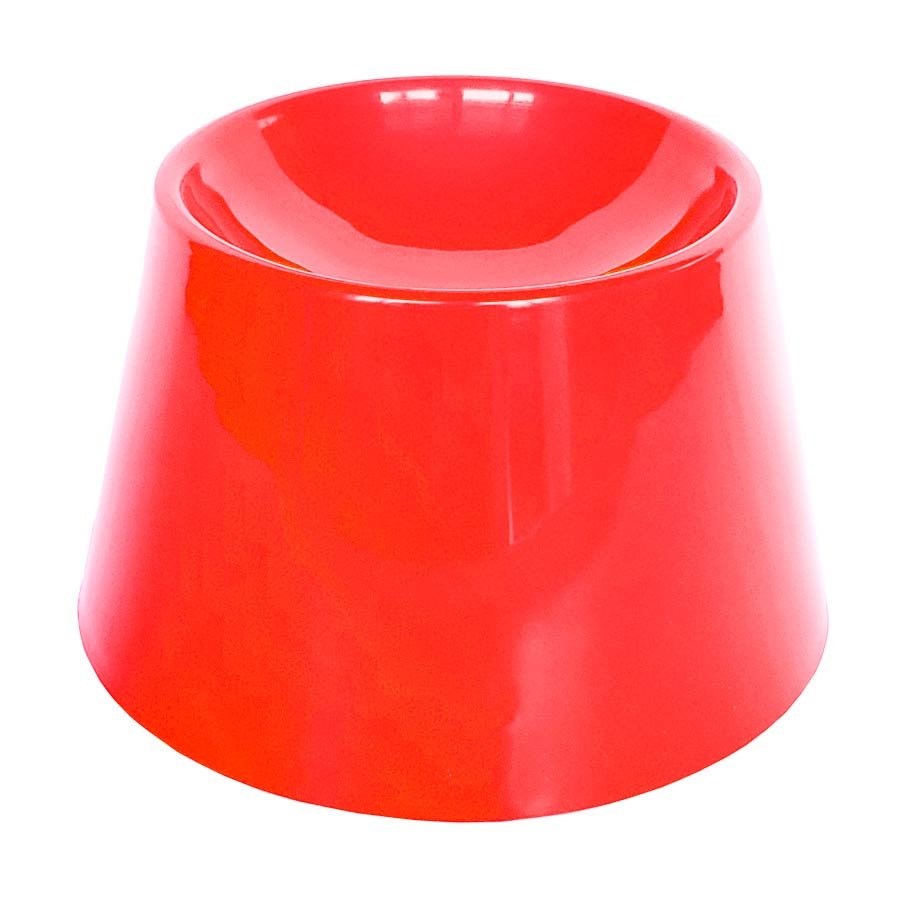 Comedouro Alto Pet Games Cat Eat Vermelho para Gatos