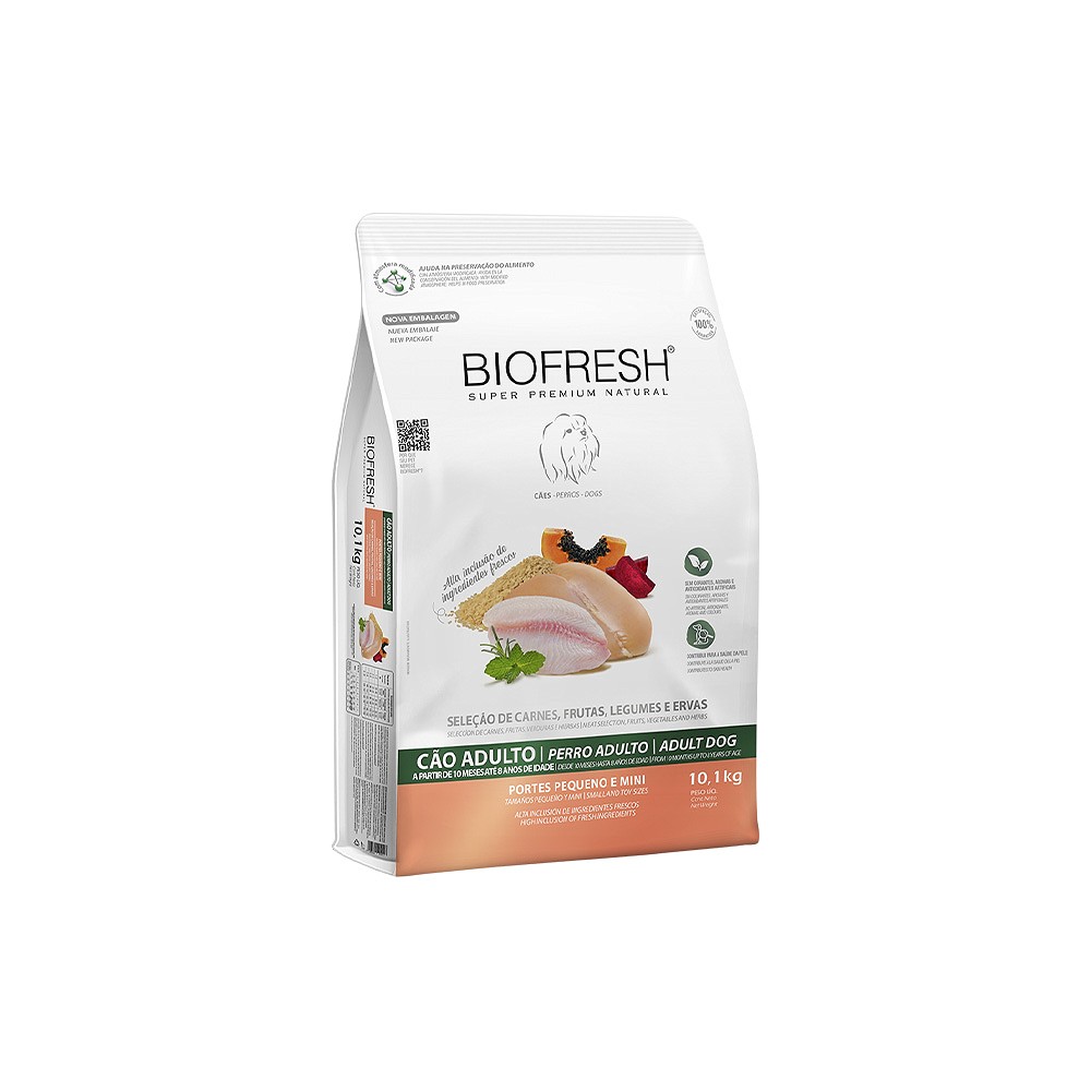 Ração Biofresh para Cães Adultos de Raças Pequenas e Mini