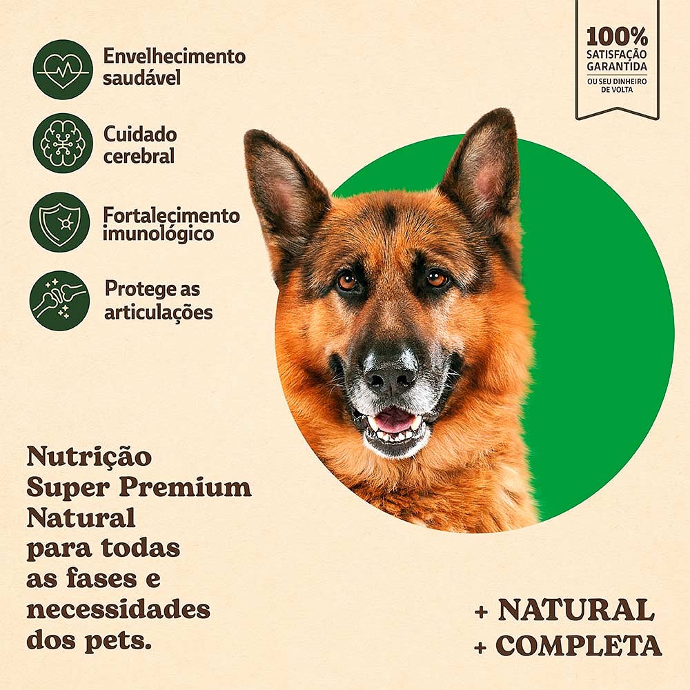 Ração Quatree Supreme para Cães Sênior +7 De Porte Médio e Grande Sabor Cordeiro e Arroz