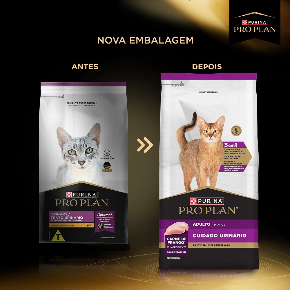 Ração Proplan Cuidado Urinário para Gatos Adultos 