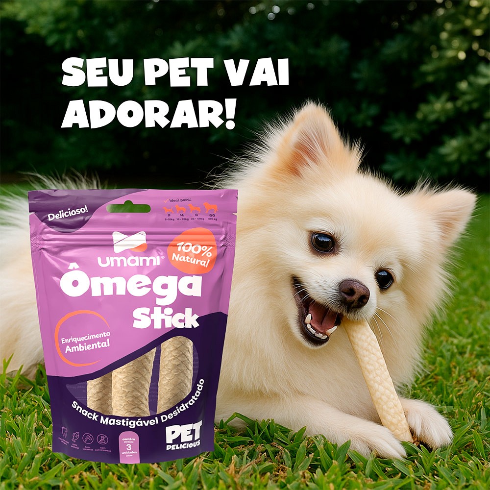 Petisco Umami Omega Stick para Cães