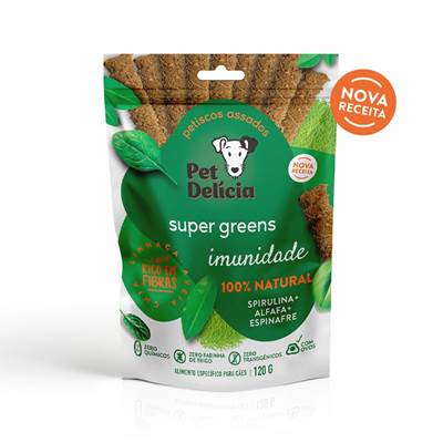 Petisco Pet Delícia Super Greens 120g