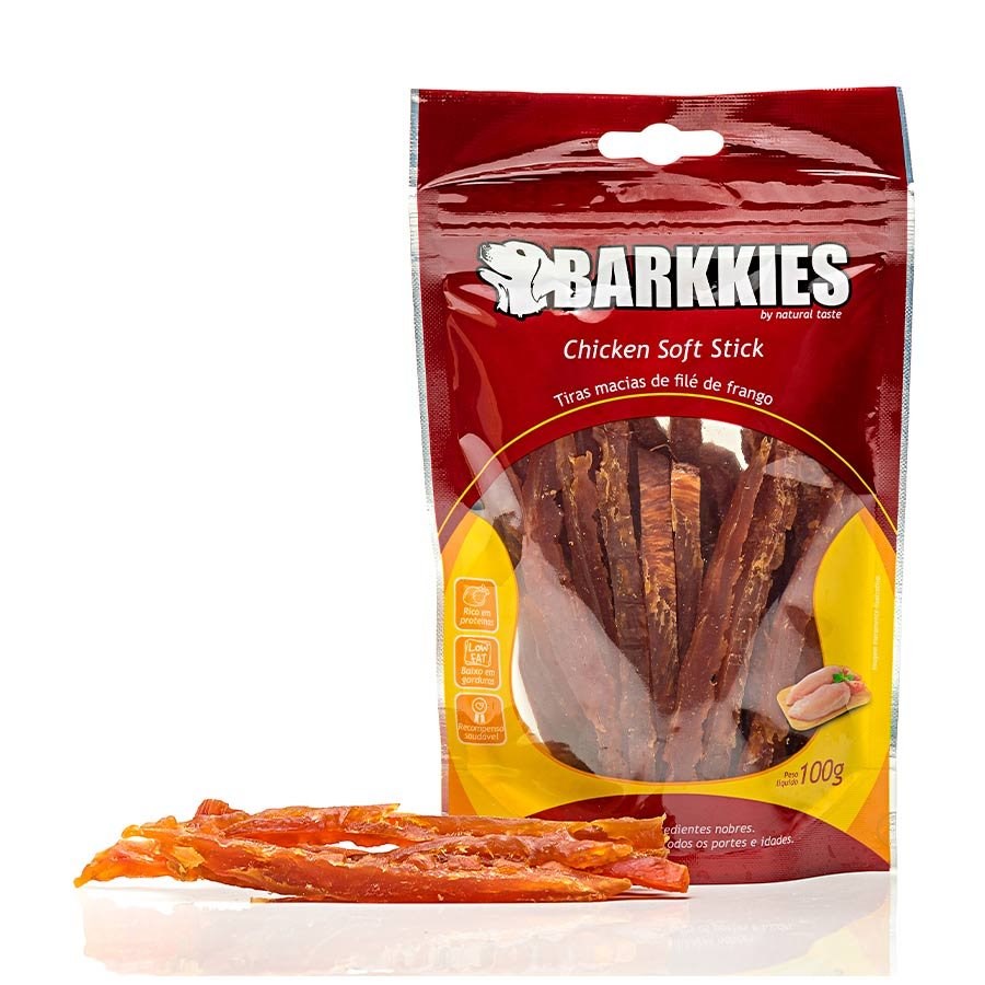 Snack Barkkies Soft Sticks para Cães