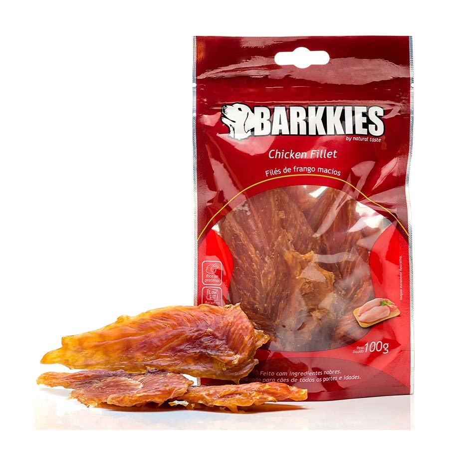 Snack Barkkies Chicken Filet para Cães