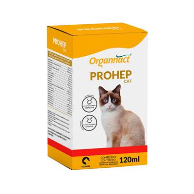 Suplemento Organnact Prohep Cat para Gatos Adultos 120ml
