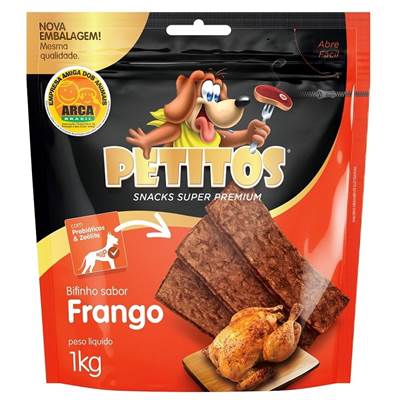 Snack Petitos para Cães Bifinho sabor Frango 60g