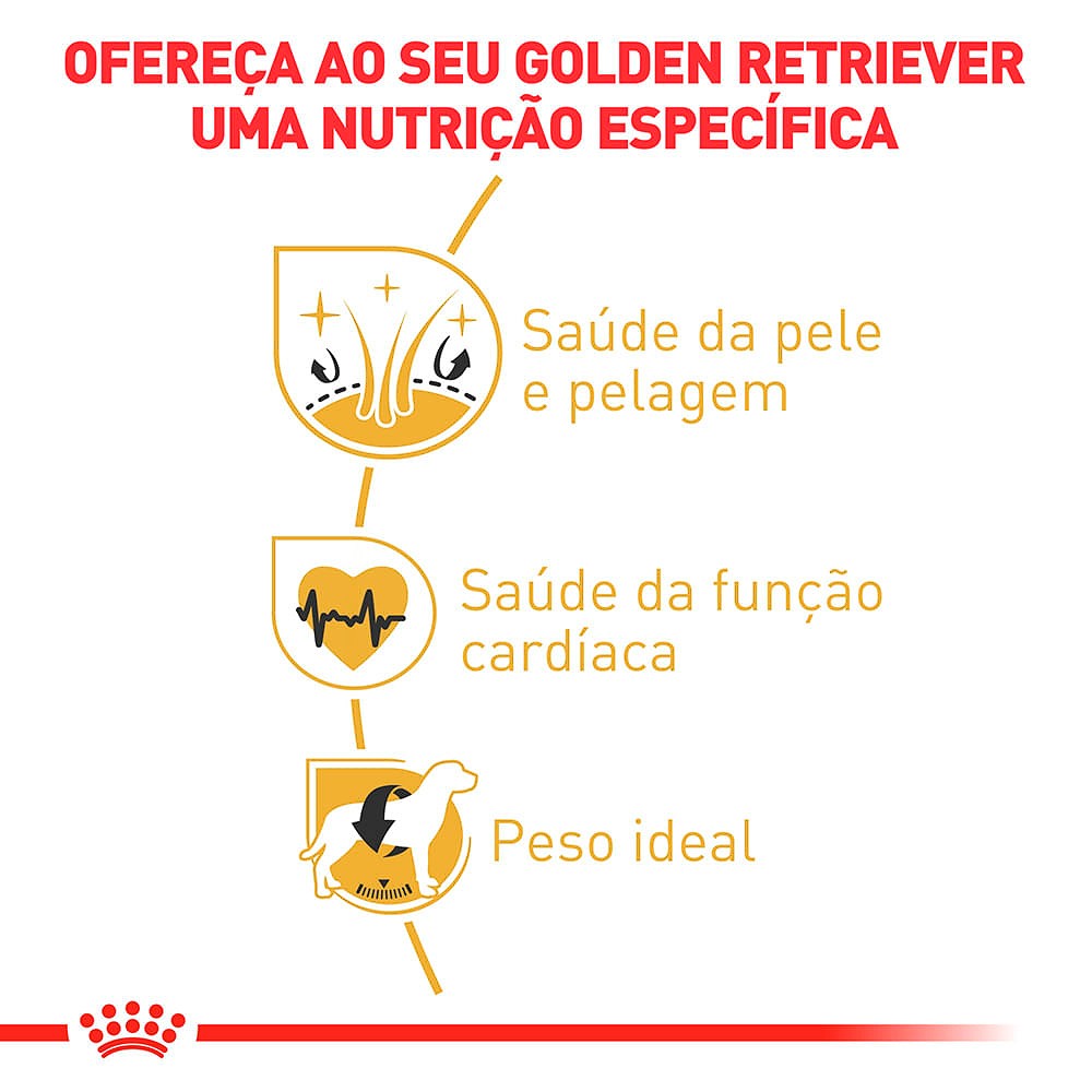 Ração Royal Canin para Cães Adultos da Raça Golden Retriever