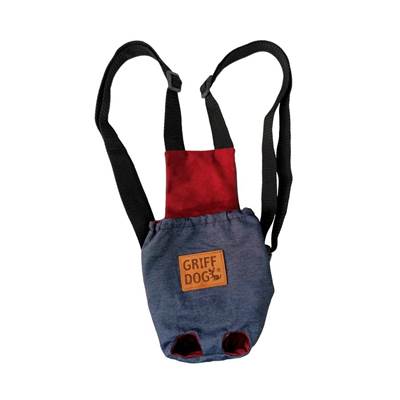 Bolsa Canguru Griff Dog para Cães e Gatos Vermelha 2