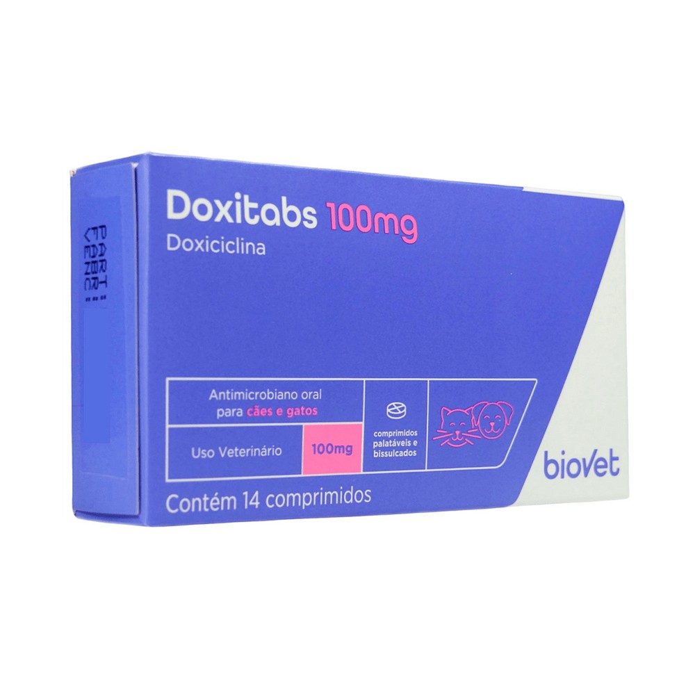 Antimicrobiano Doxitabs para Cães e Gatos