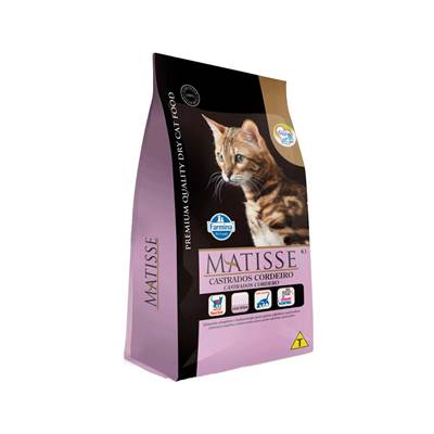 Ração Matisse para Gatos Adultos Castrados Sabor Cordeiro 7,5kg