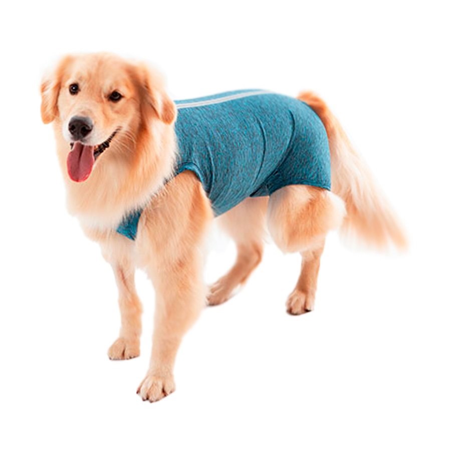 Roupa Cirúrgica Pet Med para Macho Duo Dry Azul
