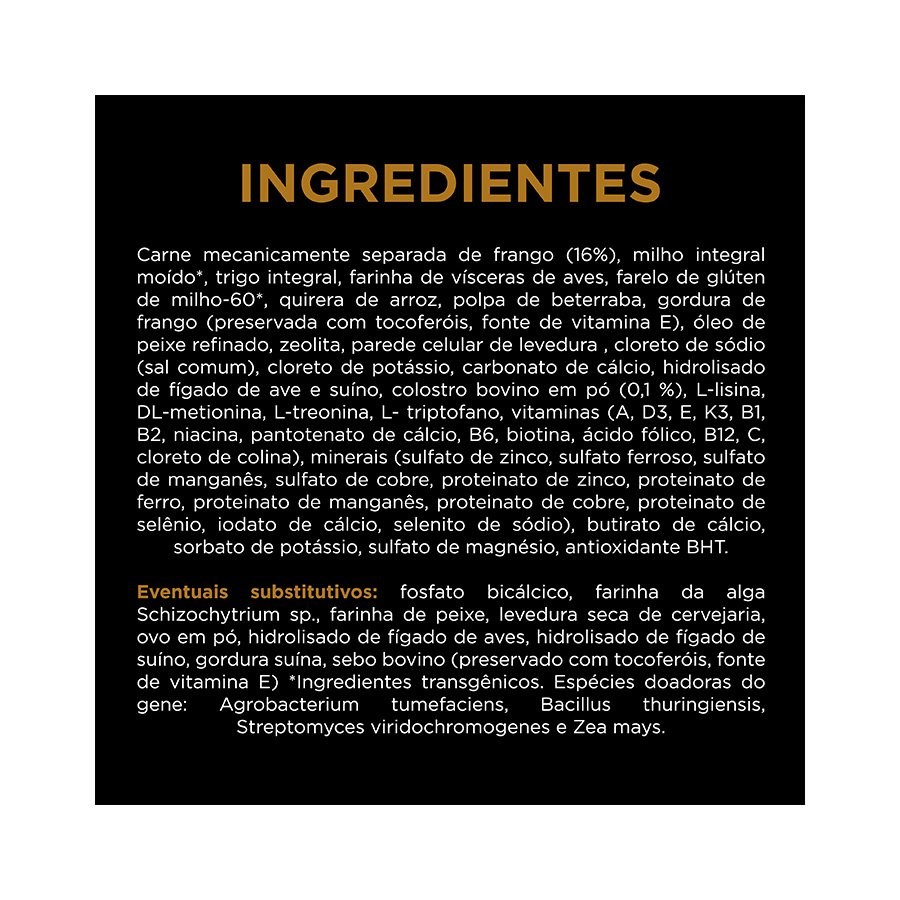 Ração Pro Plan Optistart Plus Cães Filhotes Raças Médias sabor Frango & Arroz