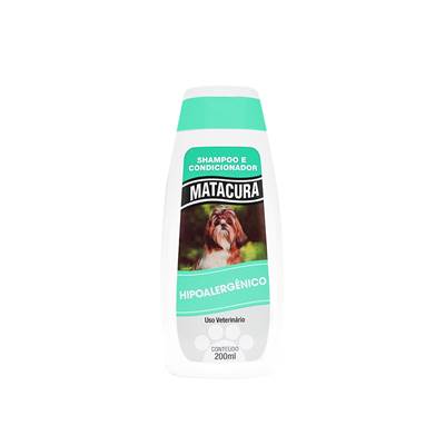 Shampoo e Condicionador Matacura Hipoalergênico para Cães e Gatos 200ml
