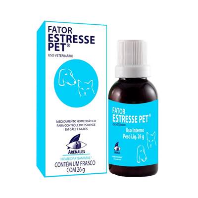 Medicamento Homeopático Fator Estresse Pet Arenales 26g