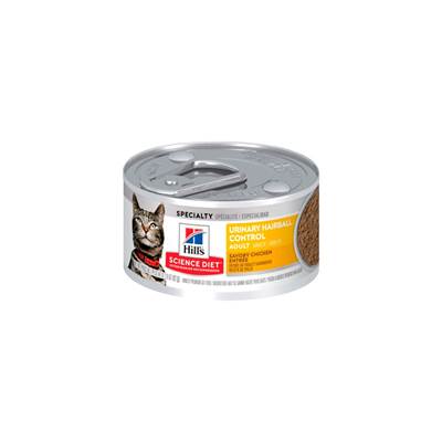 Ração Úmida Hill's Science Diet Cuidado Urinário e Bolas de Pelo para Gatos Adultos sabor Frango 85g