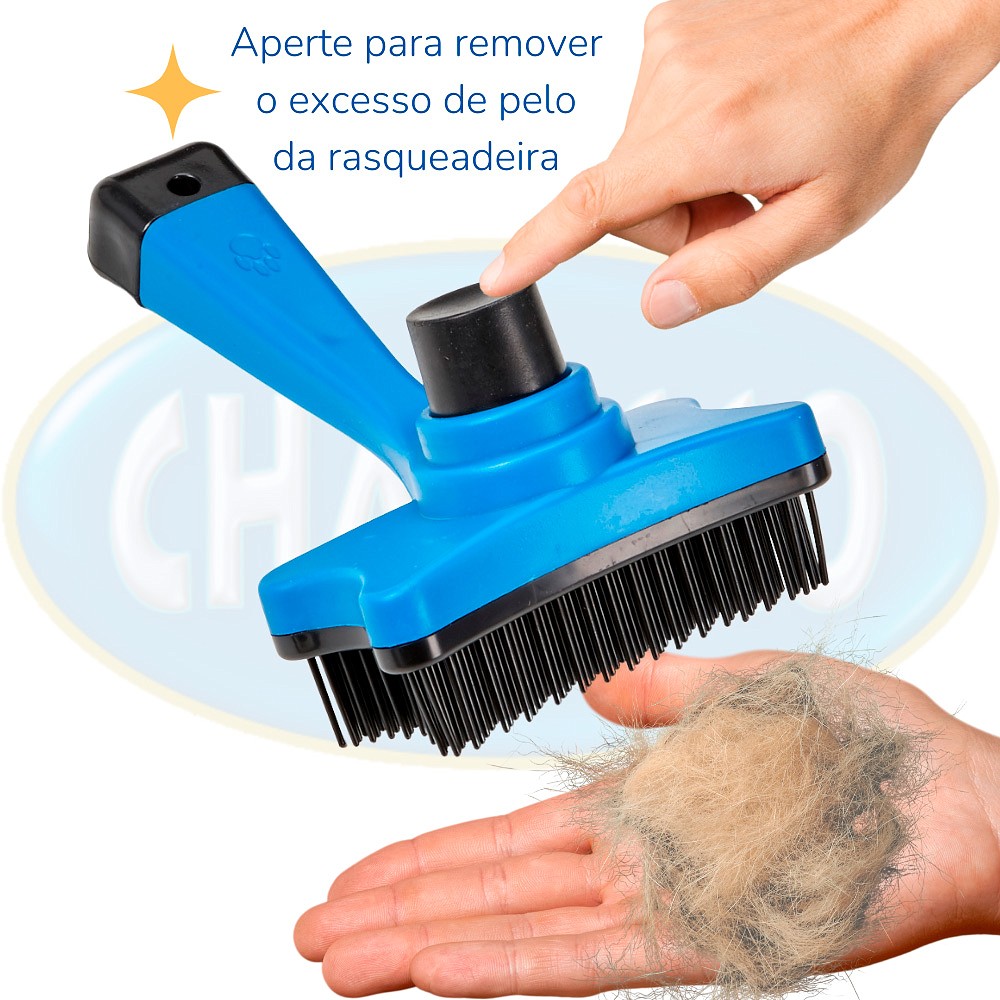 Rasqueadeira Prática Chalesco Cores Sortidas para Cães e Gatos