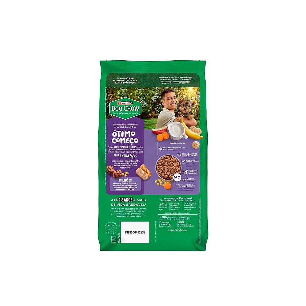 Ração Dog Chow para Cães Filhotes de Raças Pequenas sabor Frango e Arroz