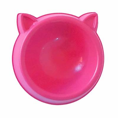 Comedouro Durapets Luxo Rosa para Gatos 100ml