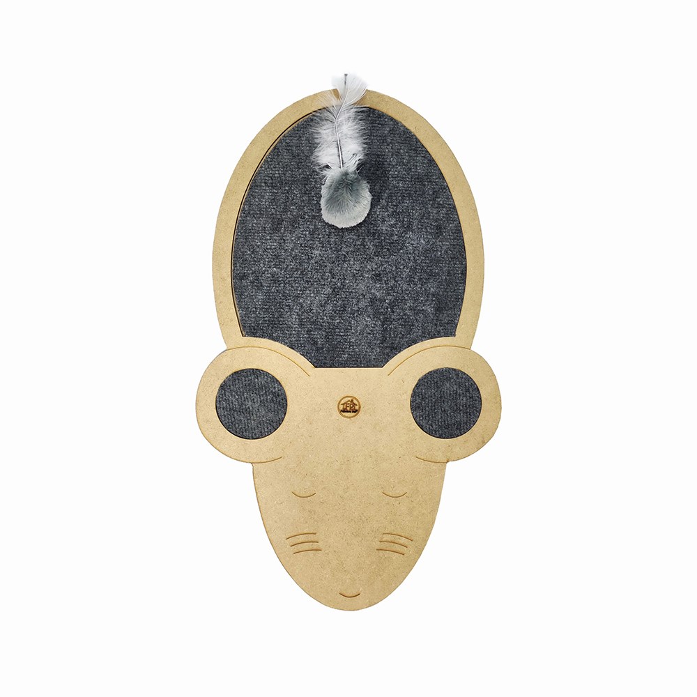 Arranhador Fábrica Pet Joy Mouse Cinza para Gatos