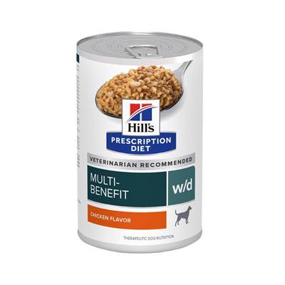 Ração Úmida Hills Multi-Benefit Controle de Peso w/d para Cães 370g
