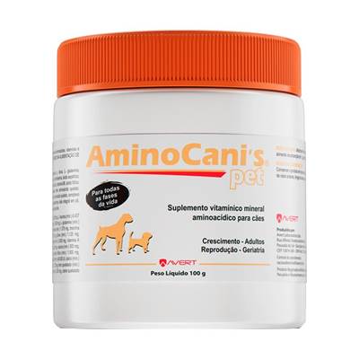 Suplemento Amino Canis Pet Avert para Cães 100g