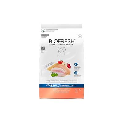 Ração Biofresh para Cães Filhotes de Portes Miniatura e Pequeno 10,1kg