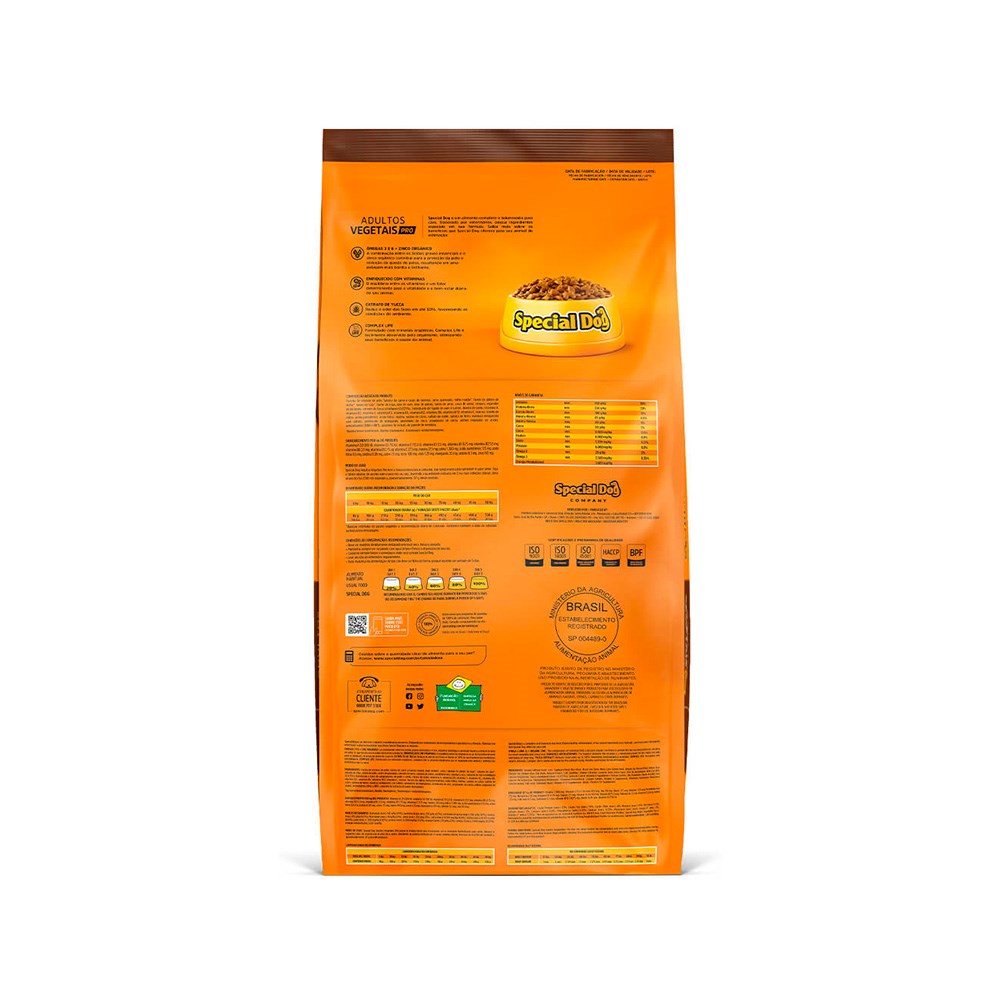 Ração Special Dog Vegetais Pro para Cães Adultos | Zee.Now