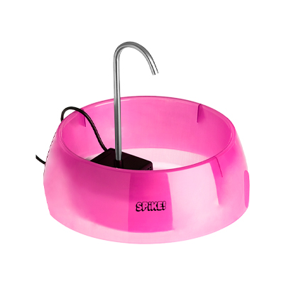 Bebedouro Fonte Spike Rosa para Cães e Gatos