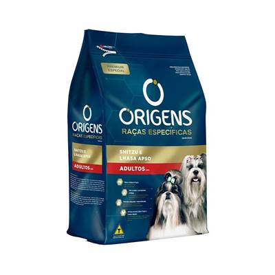 Ração Origens Raças Específicas para Shitzu e Lhasa Apso Adultos 1kg