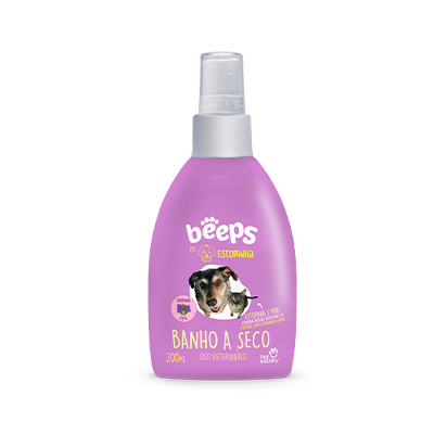 Banho a Seco Beeps Estopinha para Cães e Gatos 200ml