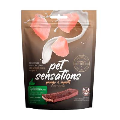 Snack Petitos Pet Sensations para Cães Sabor Frango e Iogurte