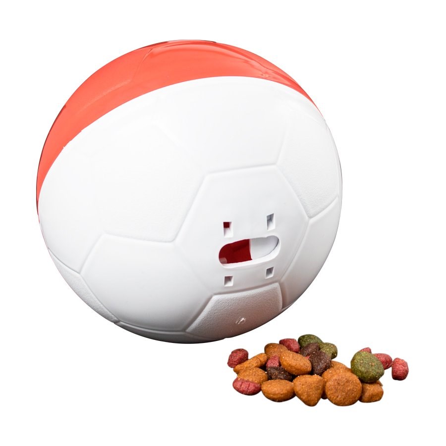 Brinquedo Amicus Crazy Ball Vermelho e Branco para Cães