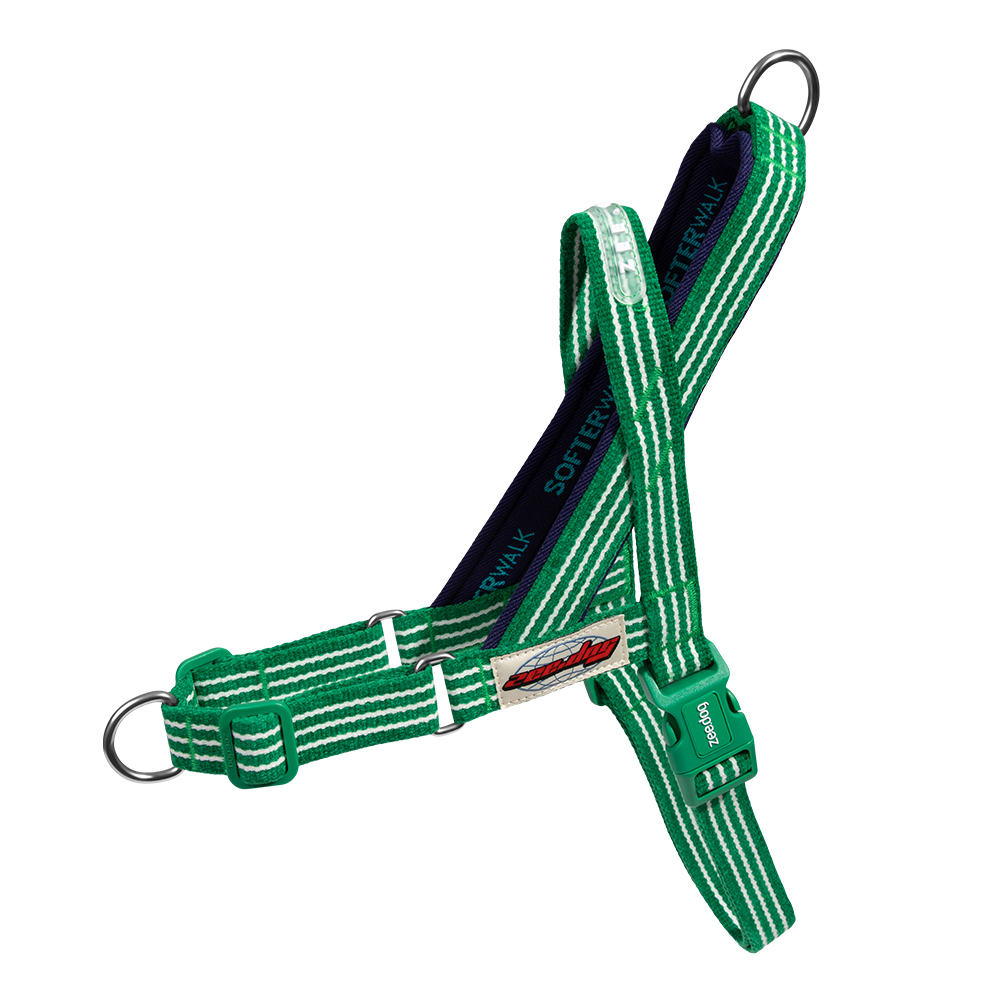 Peitoral Antipuxão SofterWalk para Cachorros Velvet Vibes Vert